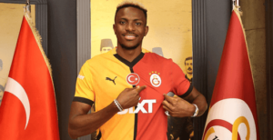 Victor Osimhen after signing for Galatasaray