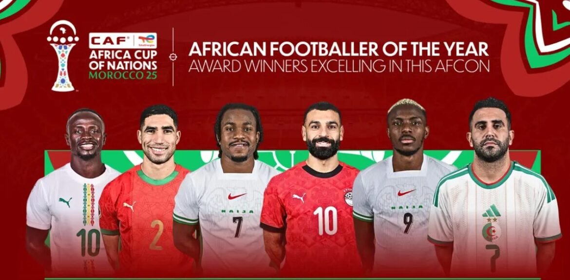 Former and present African Footballer of the Year